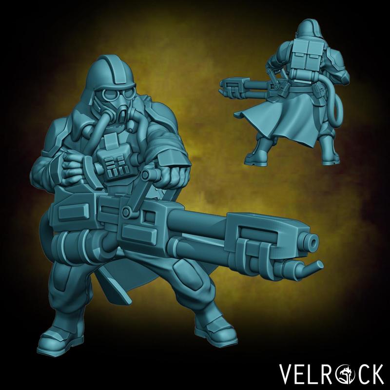 Tempest Guardsman Trencher Flamethrower (Male) (PRESUPPORTED)