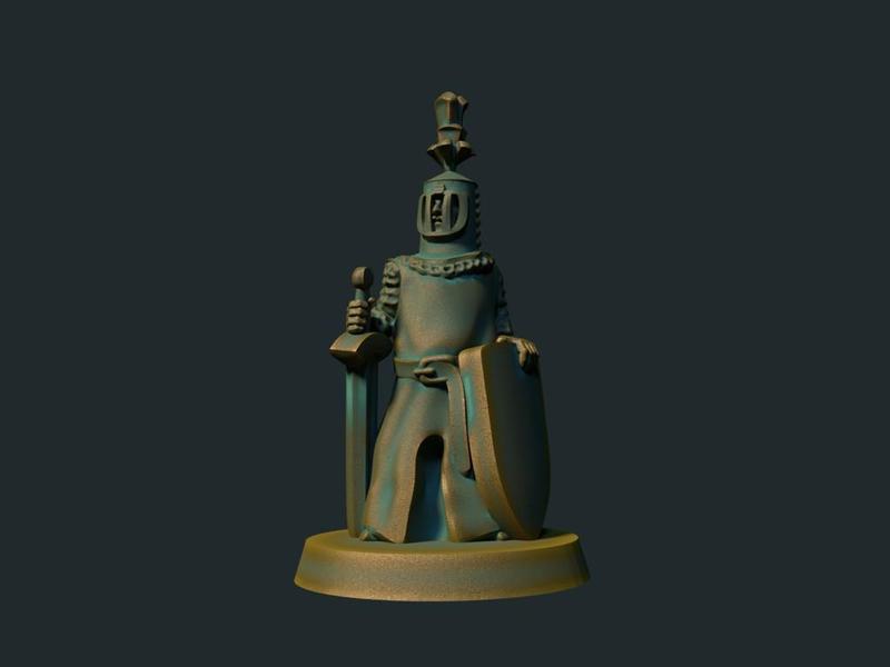 Sir Bedevere 28mm (No supports needed)