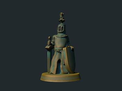 Sir Bedevere 28mm (No supports needed)