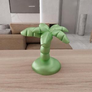 3D Miniature Palm Tree Decor as Stl File & Mini Palm Tree, 3D Printing, Palm Tree Art, Palm Tree Print, Palm Leaf, Summer Print