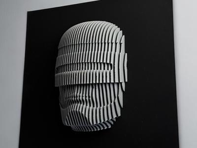 Robocop Layered Sculpture