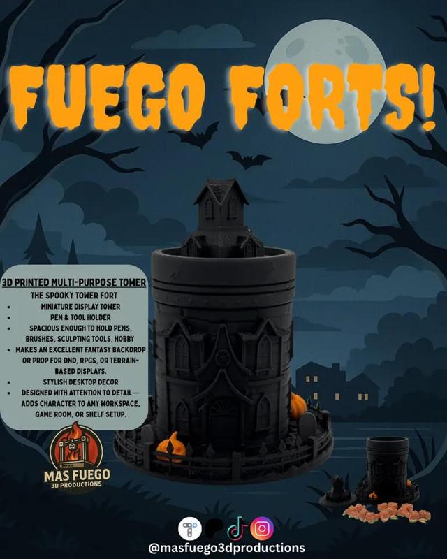 Haunted House Spooky Tower - Fuego Forts   