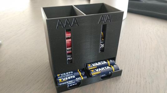 Battery dispenser dual : AAA & AA