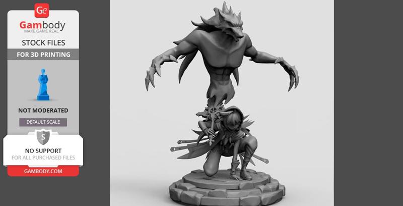 Razor Genshin 3D Printing Figurine