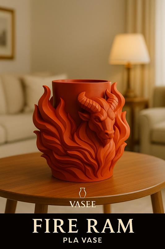 Bull-shaped vase art organizer for fierce décor