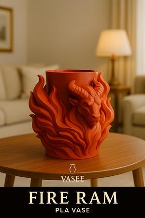 Bull-shaped vase art organizer for fierce décor