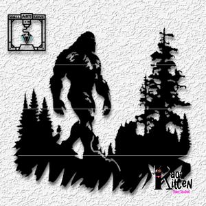 realistic bigfoot wall art sasquatch decor yeti decoration