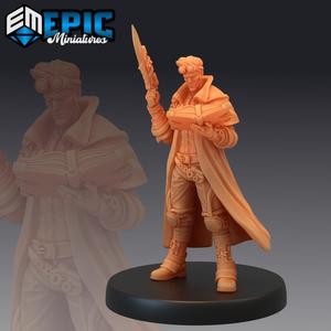 Adventurer Isaac Book / Male Human Hero / Steampunk Tech Character