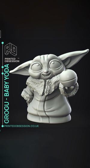 Grogu – baby yoda – Star Wars – Fan art