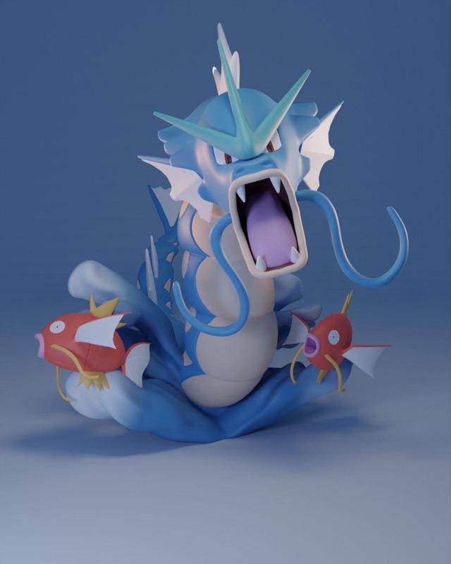 Pokemon – Gyarados and Magikarps figure