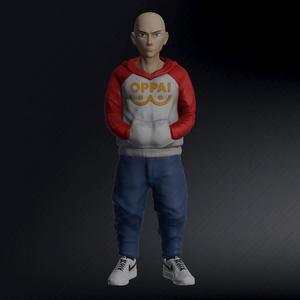 Saitama Urban Vibes with Serious Face, ( One Punch Man ) In Urban Style. / ワンパンマン 👊