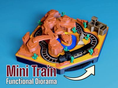 Mini Train – Canyon Diorama (Western)