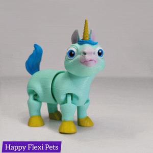 Unicorn Horse – print in place – flexible toy – Ramses