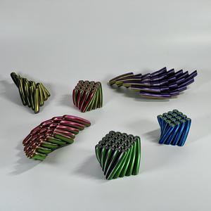 Twisted Wobble Bars Fidget Flexible Toy Print in Place