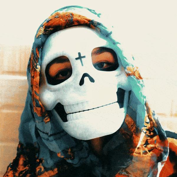 Duke of Death Daleth Mask – Anime Cosplay Skeletor Skull Nun