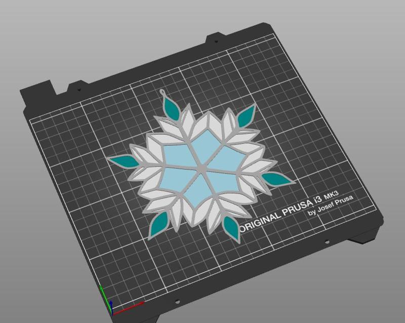 Stained Glass Snowflake Decorations