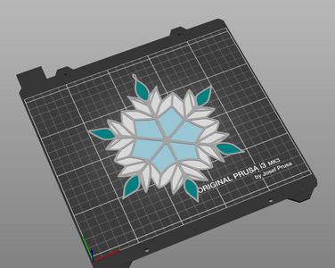 Stained Glass Snowflake Decorations