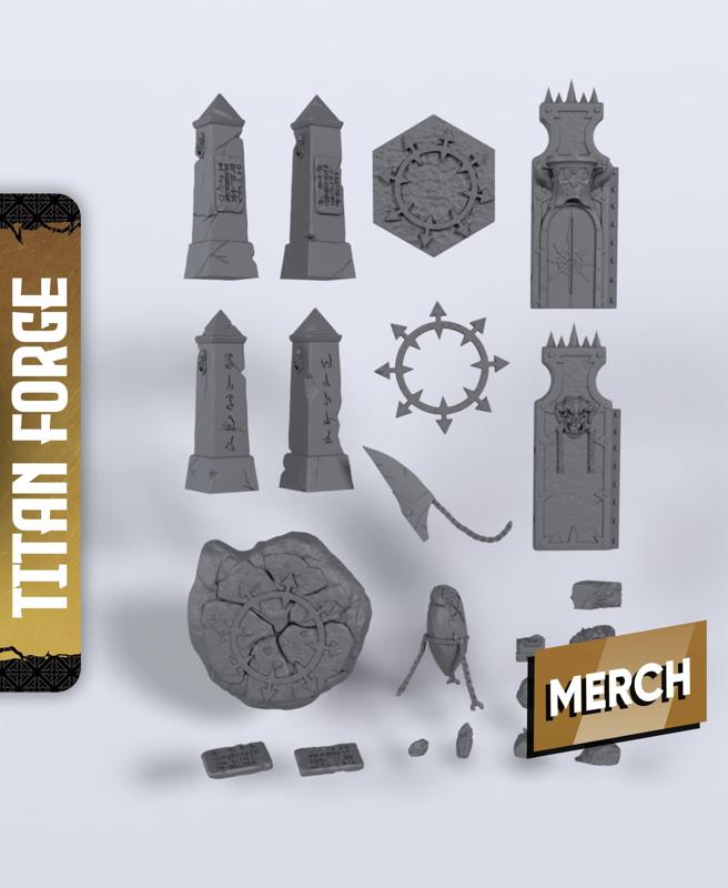 Kashan Vra Terrain - With Free Dragon - 5e DnD Inspired for RPG and Wargamers