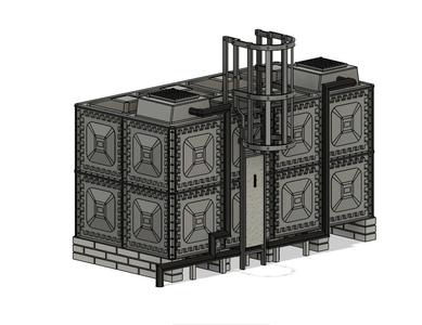 Model Railway Modern Depot 16000 Litre Water Tank