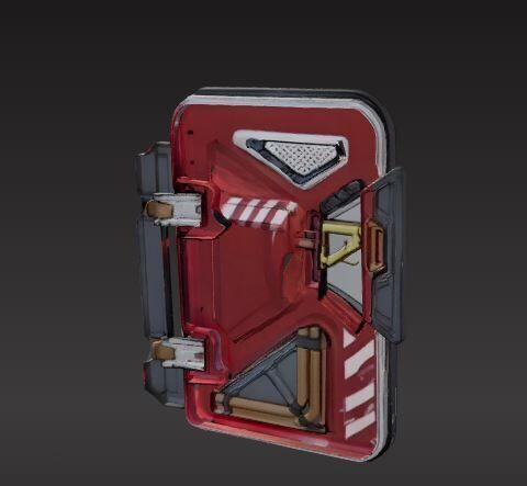 futuristic sci-fi door
