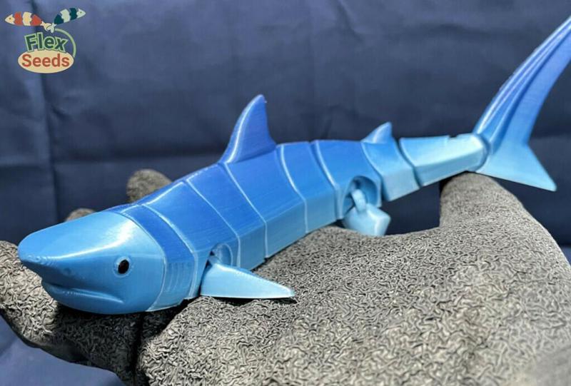 Flexi Tiger Shark (print-in-place)