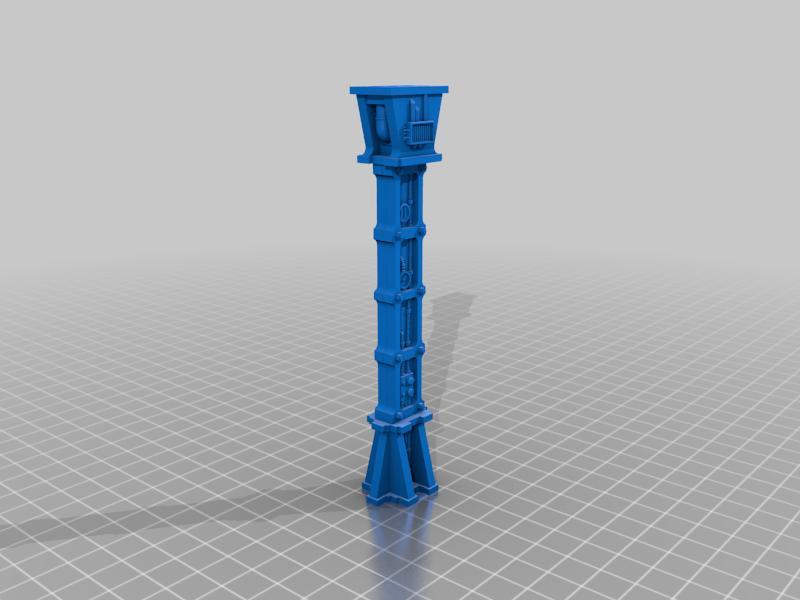 Walkway single support pillar