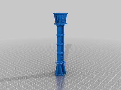 Walkway single support pillar