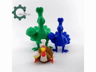 Cobotech Articulated Turkey Chef, Thanksgiving Decor