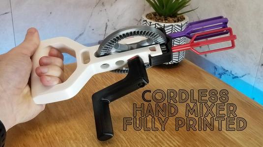 Mechanical Hand Mixer – Fully Printed & Cordless