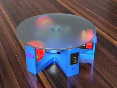 360 rotating display stand plate