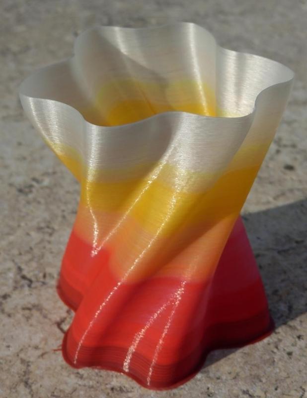 Twisted Floral Vase
