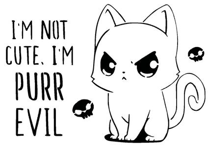 Evil Cat stencil