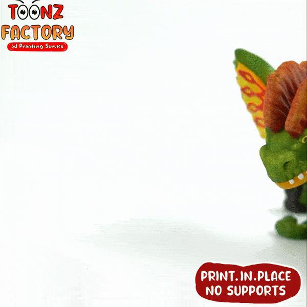 PRINT IN PLACE FLEXI DILOPHOSAURUS
