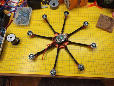 Small octocopter - FPV drone