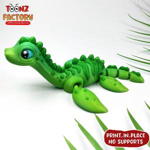 FLEXI PRINT-IN-PLACE LOCHNESS MONSTER ARTICULATED