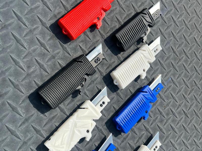 Jetsam – OTF Gravity Utility Knife Diamond Texture
