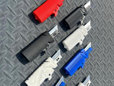 Jetsam – OTF Gravity Utility Knife Diamond Texture