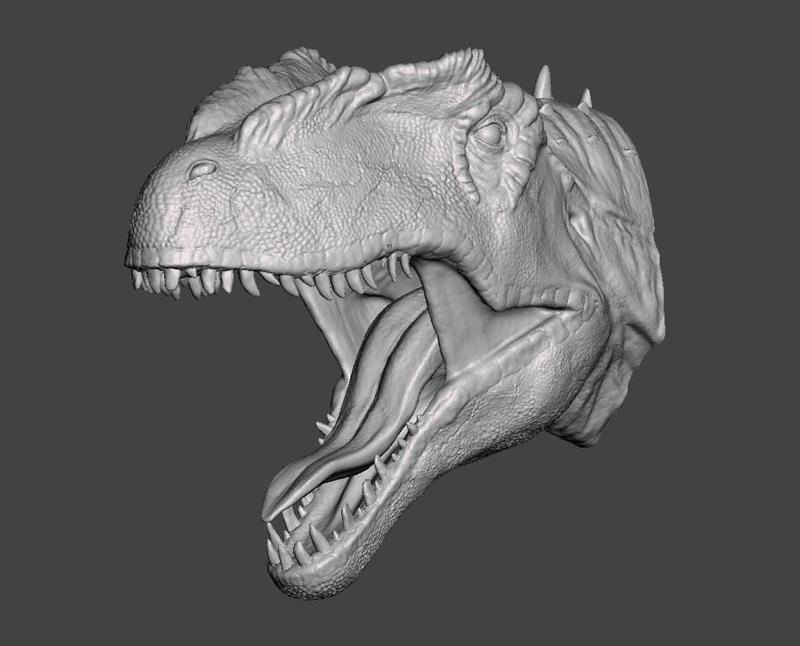 Allosaurus Head For Wall (Large)
