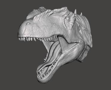 Allosaurus Head For Wall (Large)