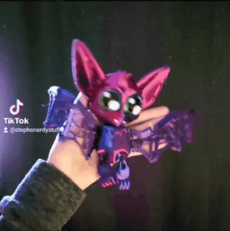 ARTICULATED HALLOWEEN BAT FLEXI WITH WEB WINGS