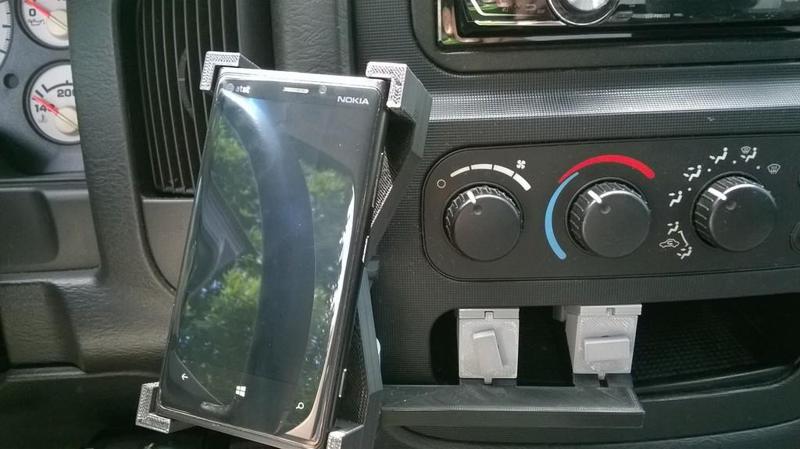 Phone mount for car with shelve