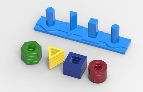 Fun Toy Shape Columns Puzzle