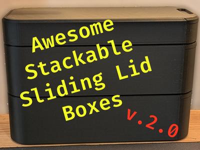 Stackable Sliding Boxes