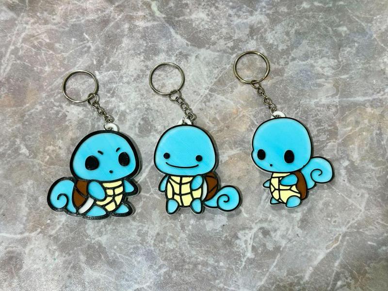 Cute Squirtle Chibi Pokemon Fridge Magnet/Keychain