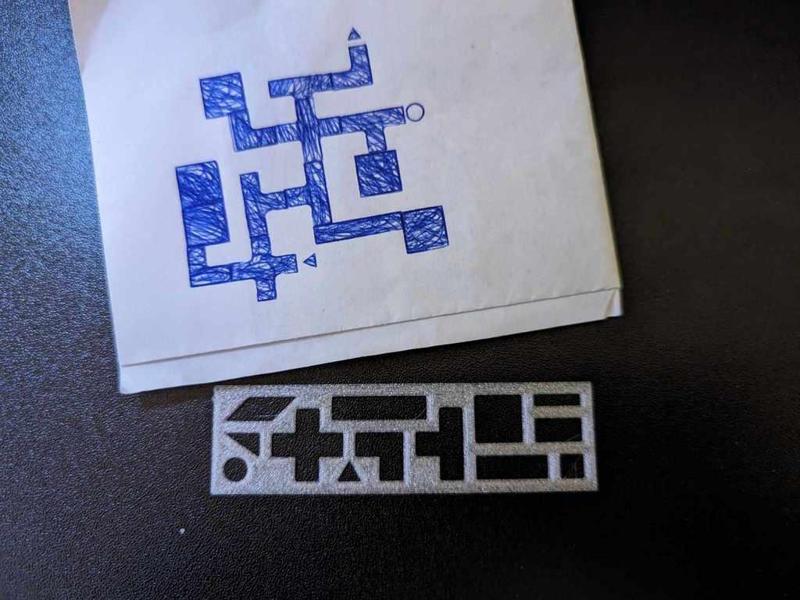 Stencil for making dungeon map without graph paper