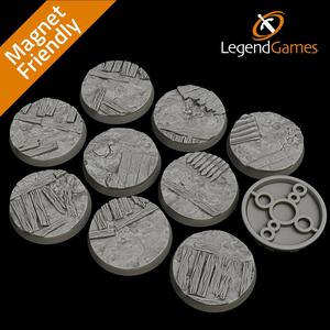 LegendGames 40mm round bases for Trench Crusade x10 plain