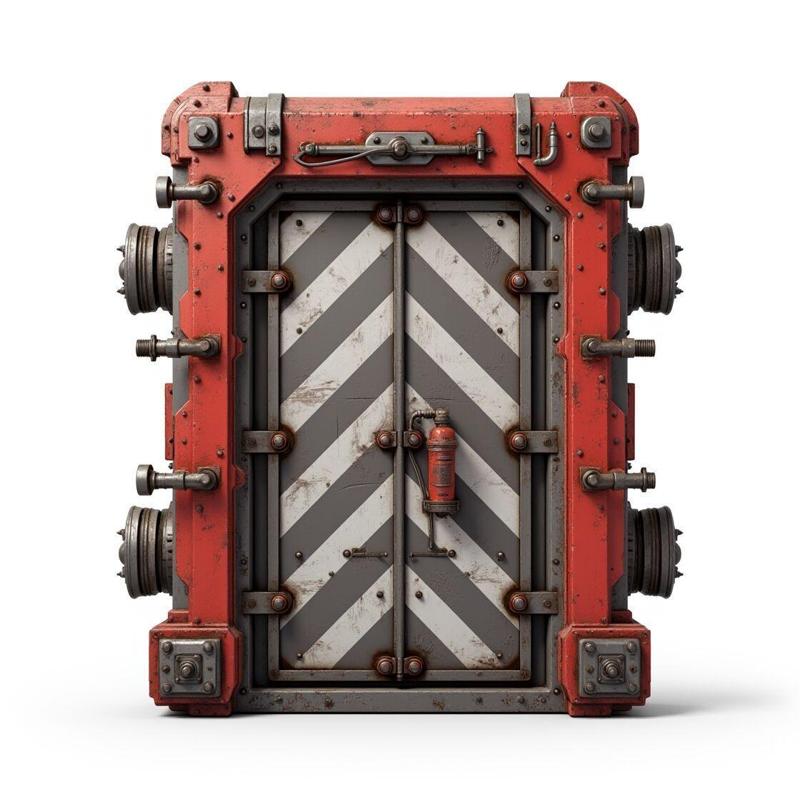 futuristic sci-fi door