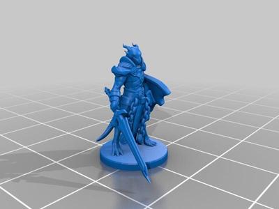 Dragonborn Paladin Miniature