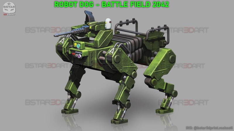 Robot Dog – Battle Field 2042 – High Quality Model
