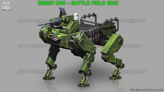 Robot Dog – Battle Field 2042 – High Quality Model